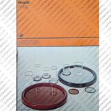 Glasses by Gianfranco Frattini for Progetti, 1970s, set of 4.