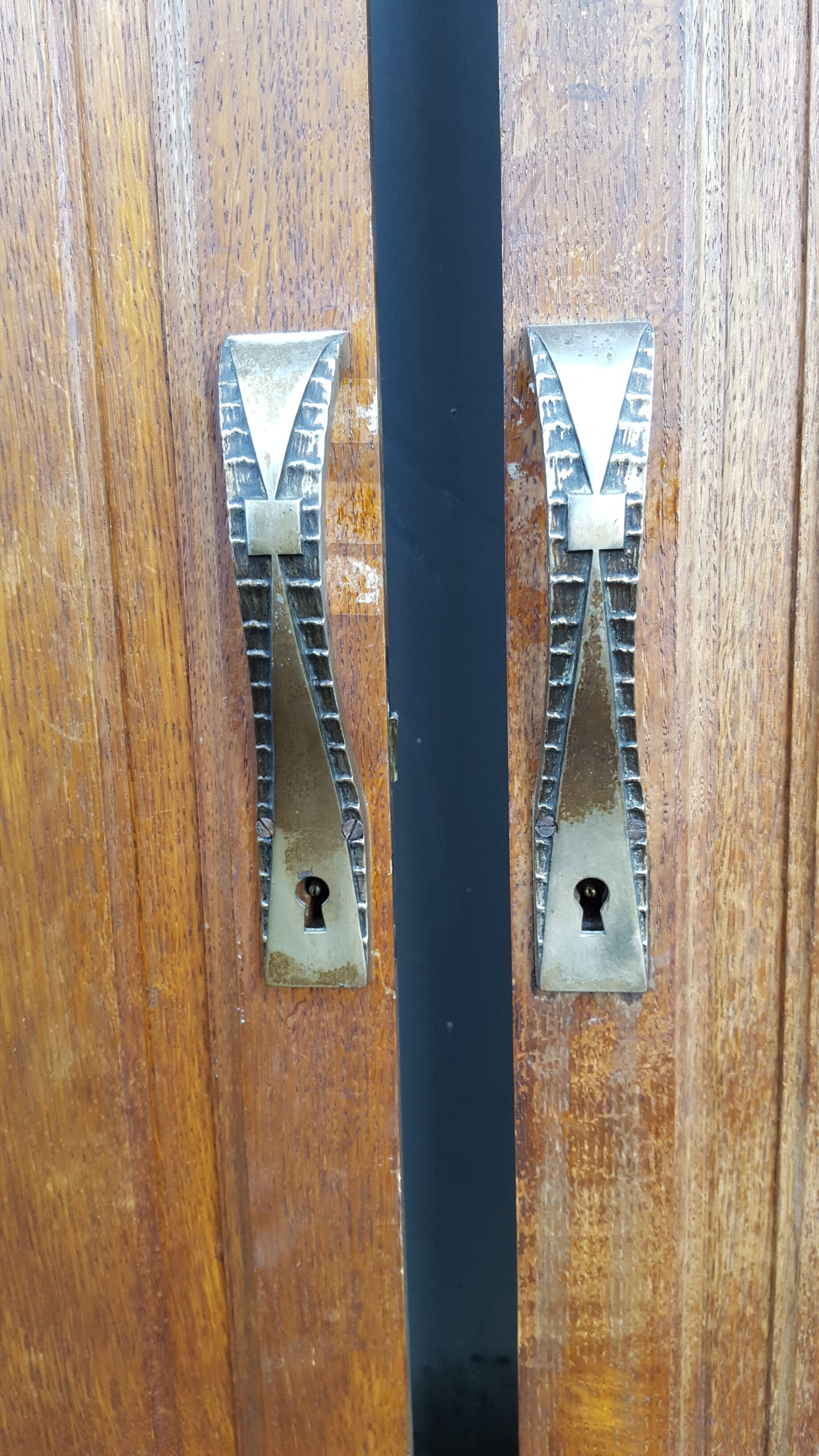 Pair of old doors art deco