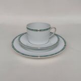 Three-piece Limoges porcelain set. By Bernardaud.