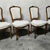 Set of 4 Louis XV style cabriolet chairs