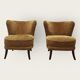 Two Mid Century cocktail chairs