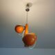Vintage Space Age 70s Pendant Light – 3 Adjustable Spotlights – Orange