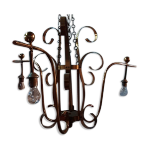 lustre métal doré