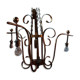 Gilded metal chandelier