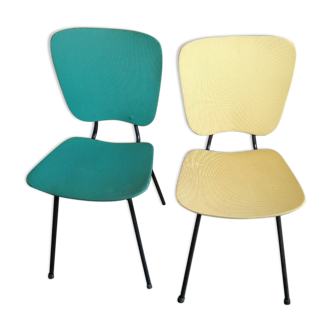 Set of 2 chairs 1950 60 skai