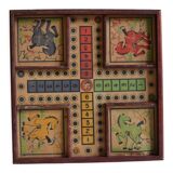 Old game board of small horses