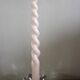 Glass flower candle holder vintage taper candle