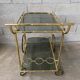 Serving table on wheels