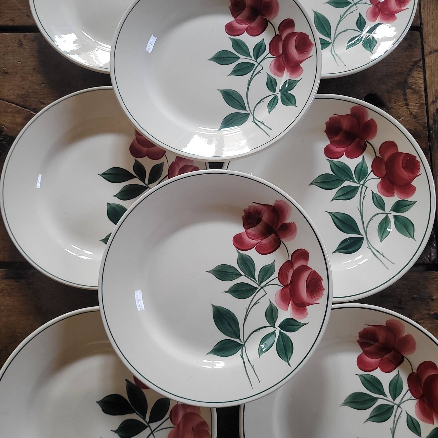 Vernon dinner plates – H.B.C. – 1940s