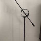 Relco Italia “Il Tempo” floor lamp in matt black lacquered steel