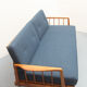 1950s daybed in cherrywood, fresh fabric, WK Furnitures