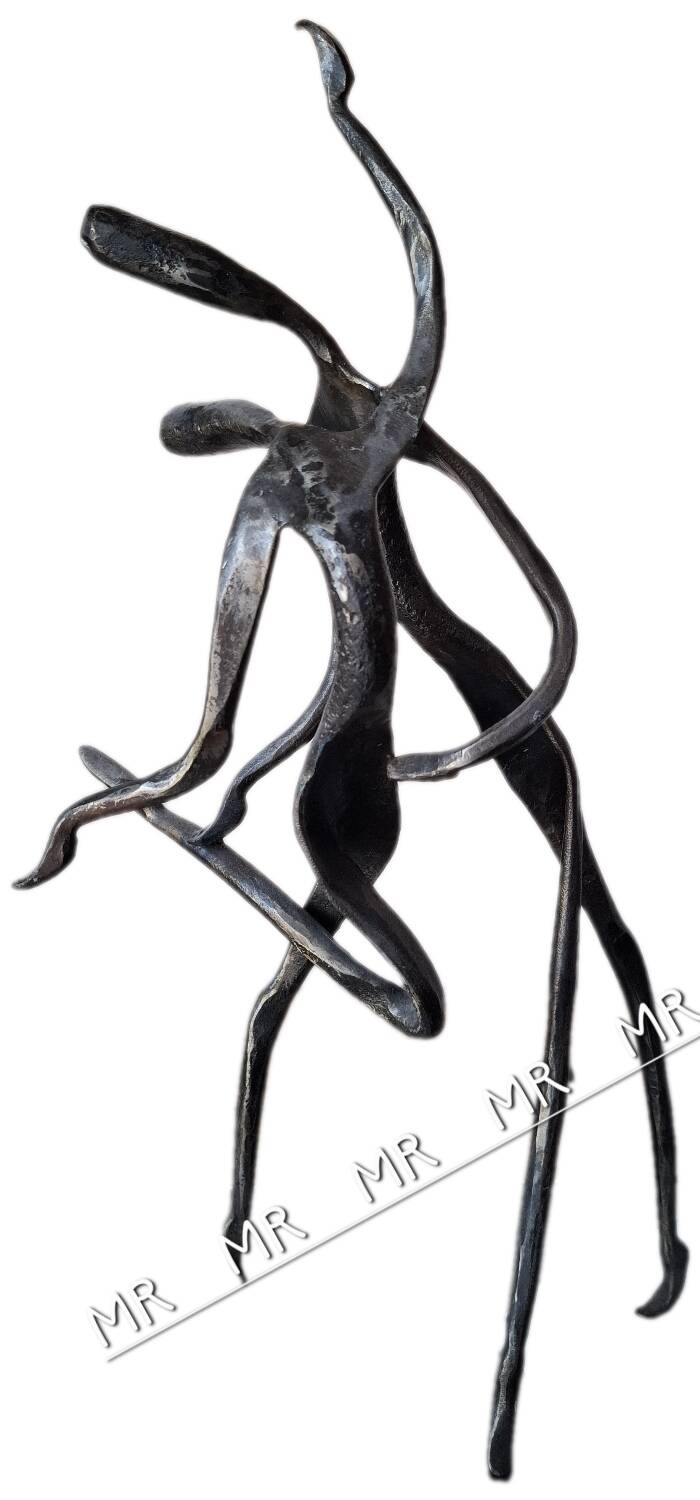 Sculpture Yves Lohé, couple de danseurs