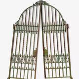 Magnificent and very large Napoleon III period castle gate in cast iron