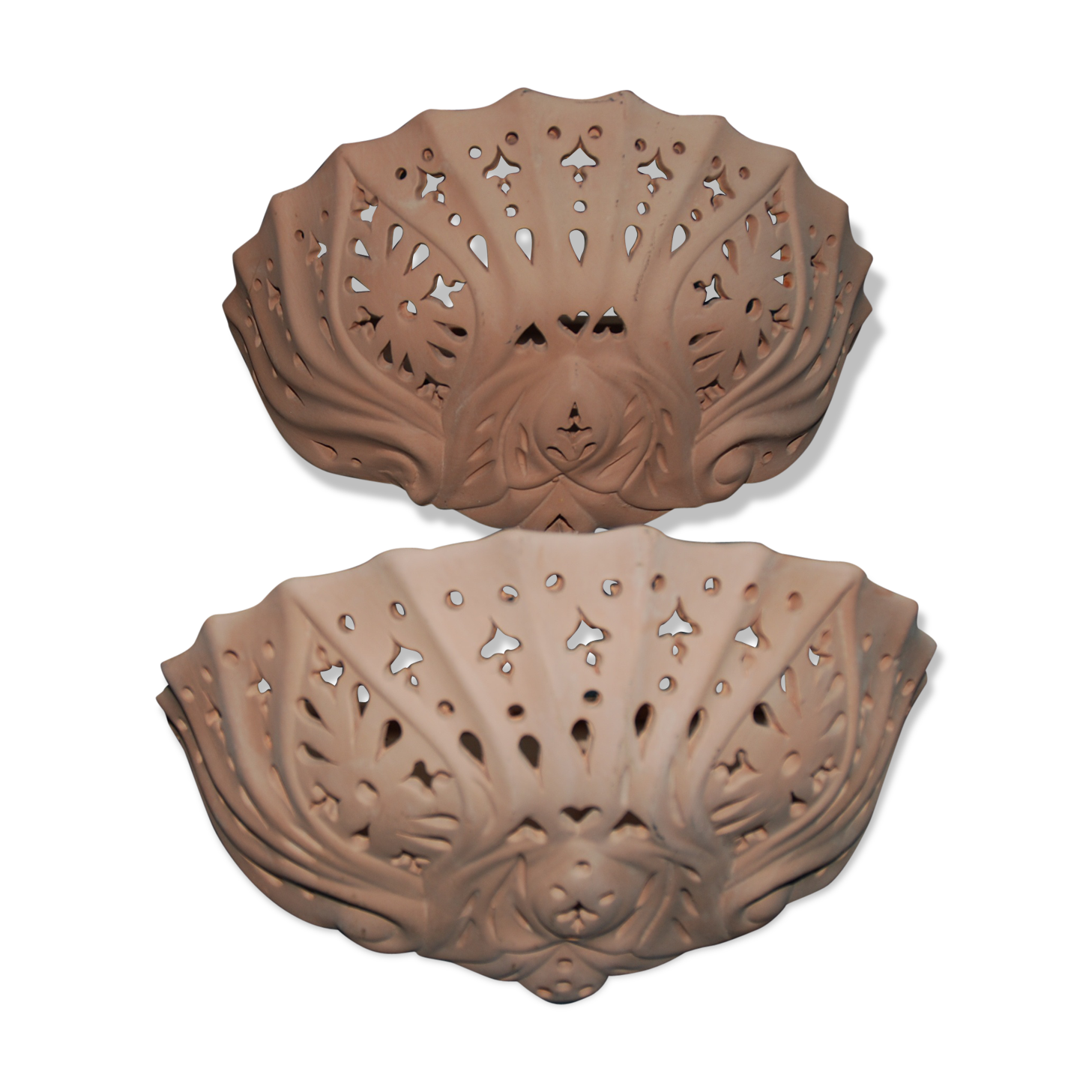 Terracotta sconces
