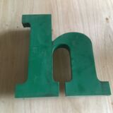 Industrial letter in zinc