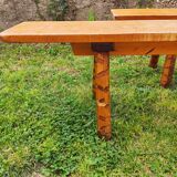 Paire de bancs vintage de ferme 230 CM