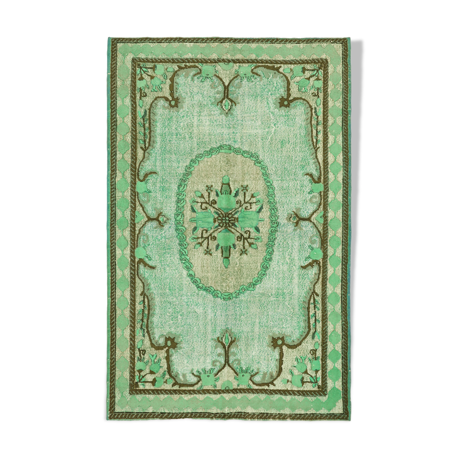 Hand-Knotted Antique Anatolian 1970, 205 cm x 313 cm