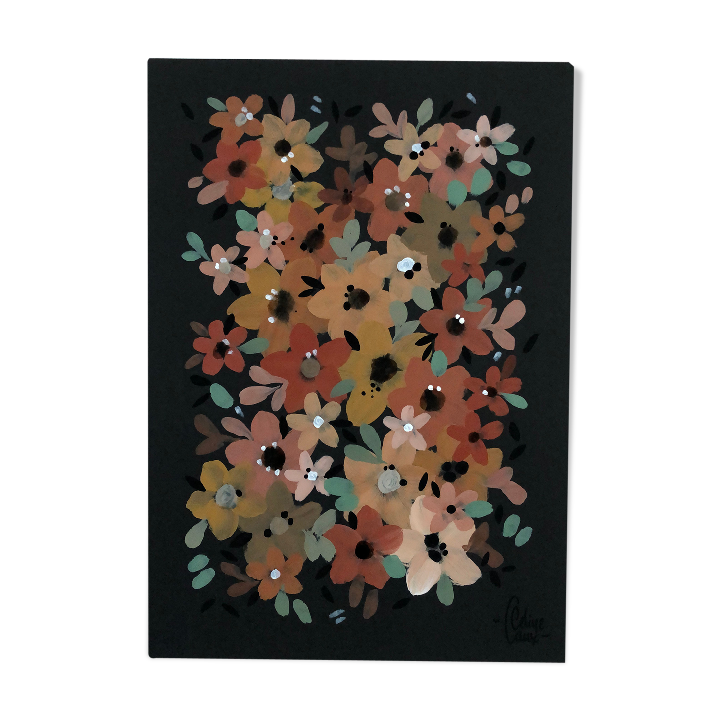 Paper illustration of flowers