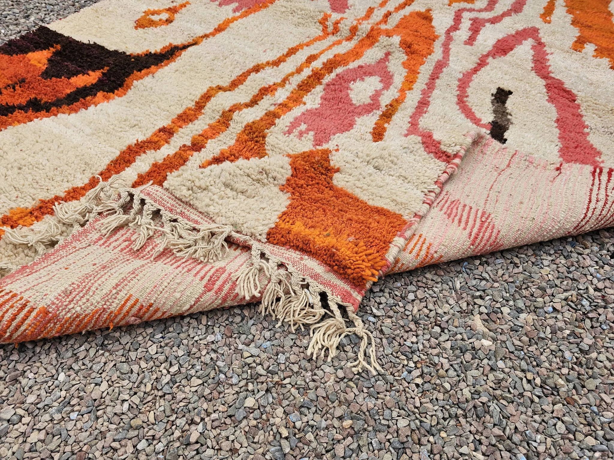 Tapis artisanal en laine du Maroc 3 x 2 m