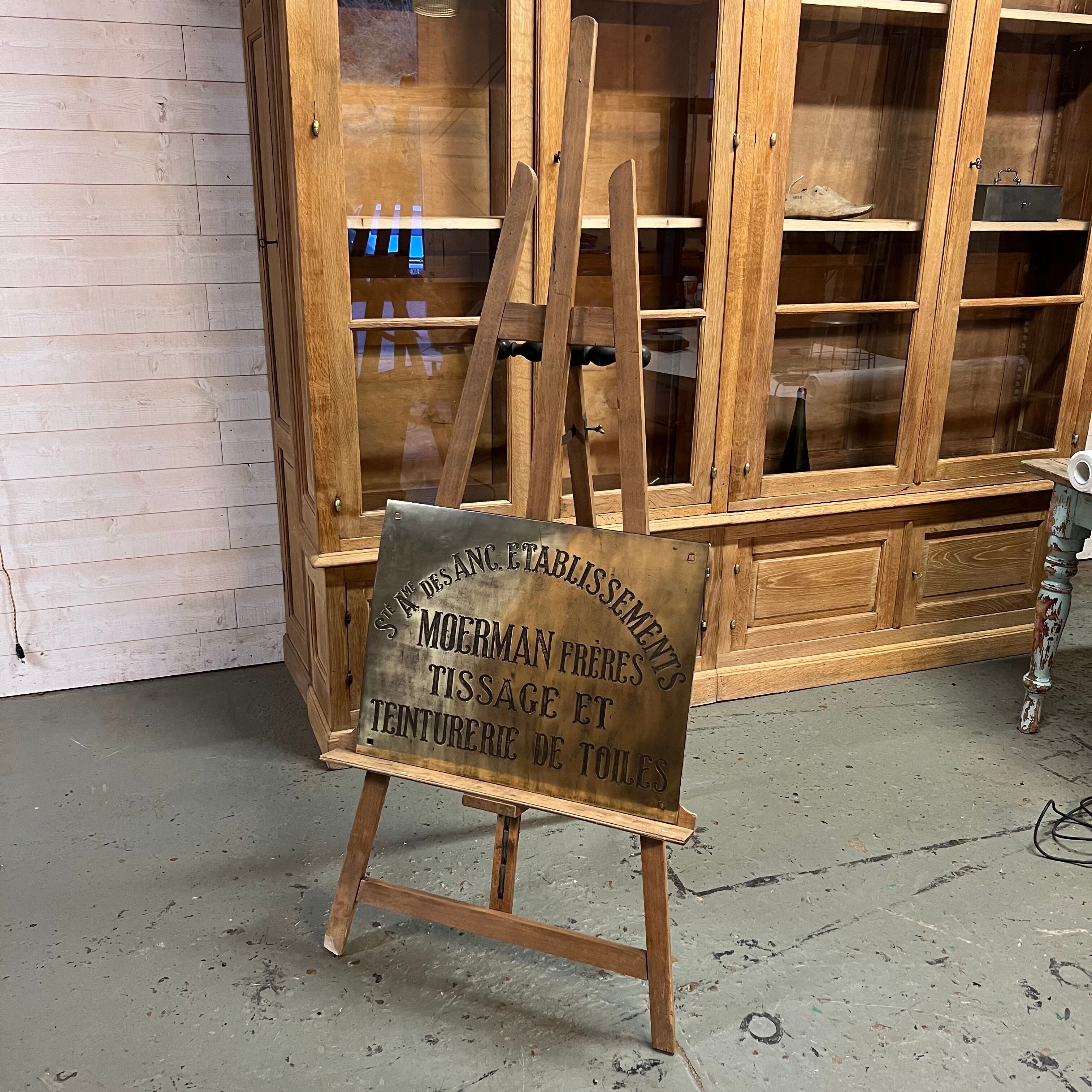 Ancien pupitre chevalet de peintre pour tableau