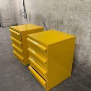 Yellow chest of drawers model 4601 by Simon Fussell for Kartell, 1970s