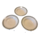 Lot de 3 assiettes creuses anciennes Terre de fer Choisy Le Roi