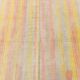5x7 Pink & Yellow Striped Vintage Kilim Rug, 147x229Cm