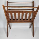 Folding wooden magazine rack by Cees Braakman for Pastoe, 1960s