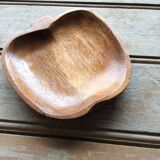 Empty wooden apple pocket