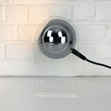 Table lamp space age sphere chrome plexiglass, 1960/1670