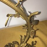 Gold and floral wall light