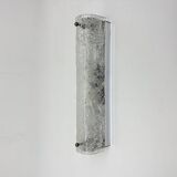 Applique murale en verre glacé vintage, années 1970