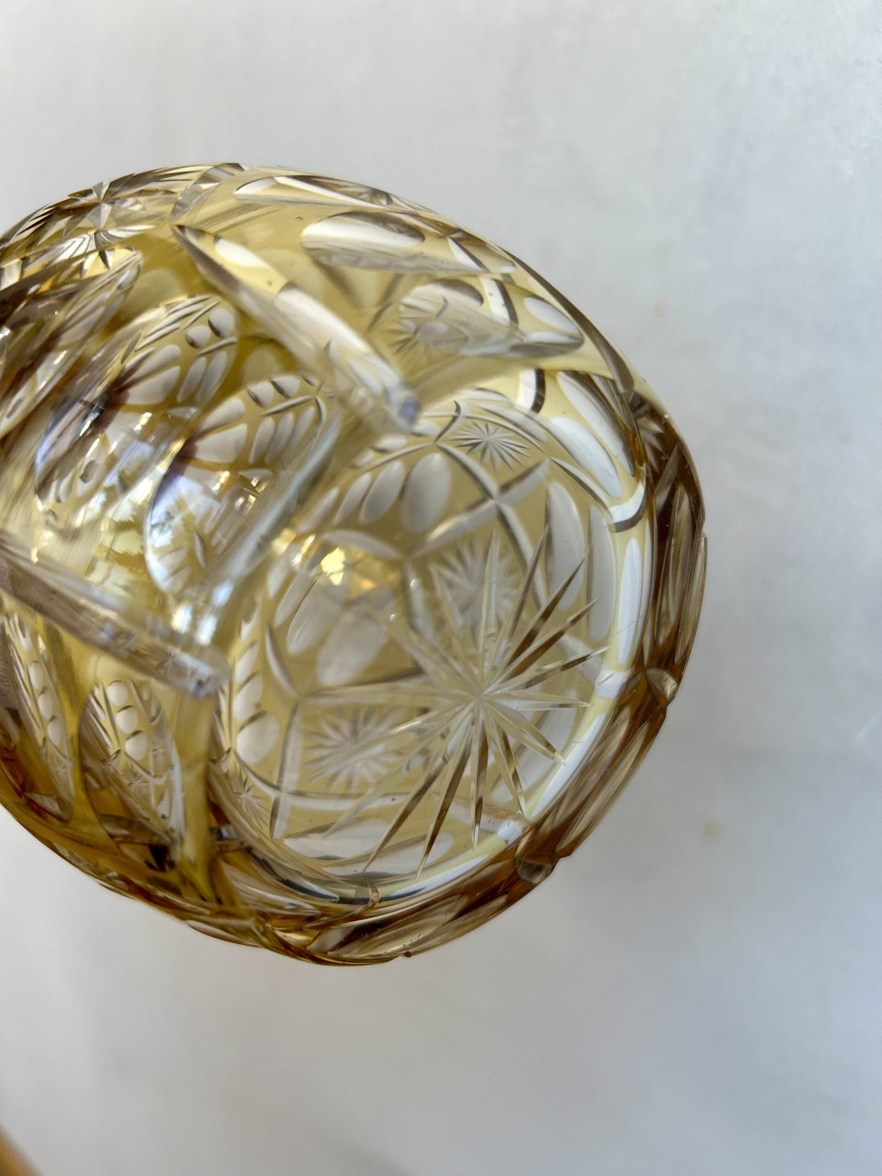 caraffa in crystal of boemia