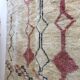 Old Berber carpet Marmoucha with pink and black patterns 2,82x2,11m