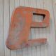 Letter to sign vintage metal 'E '.