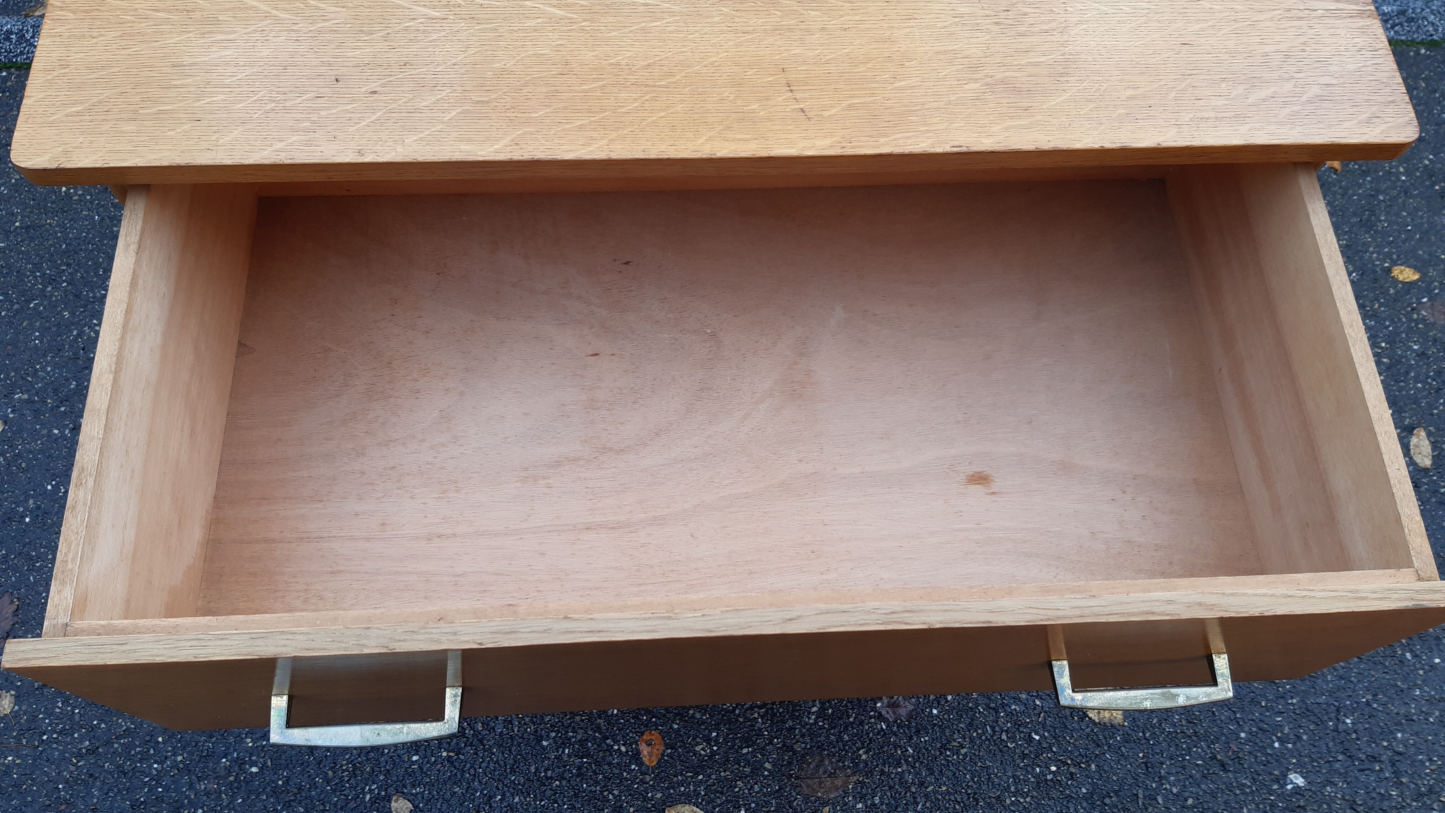 Vintage chest of drawers compass feet