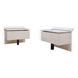 Paolo Piva lacquered nightstands B&B Italia 1970s