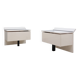 Paolo Piva lacquered nightstands B&B Italia 1970s