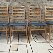 Set of 4 vintage Scandinavian chairs from the 1960s.