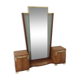 Art deco dressing table with illuminating mirror