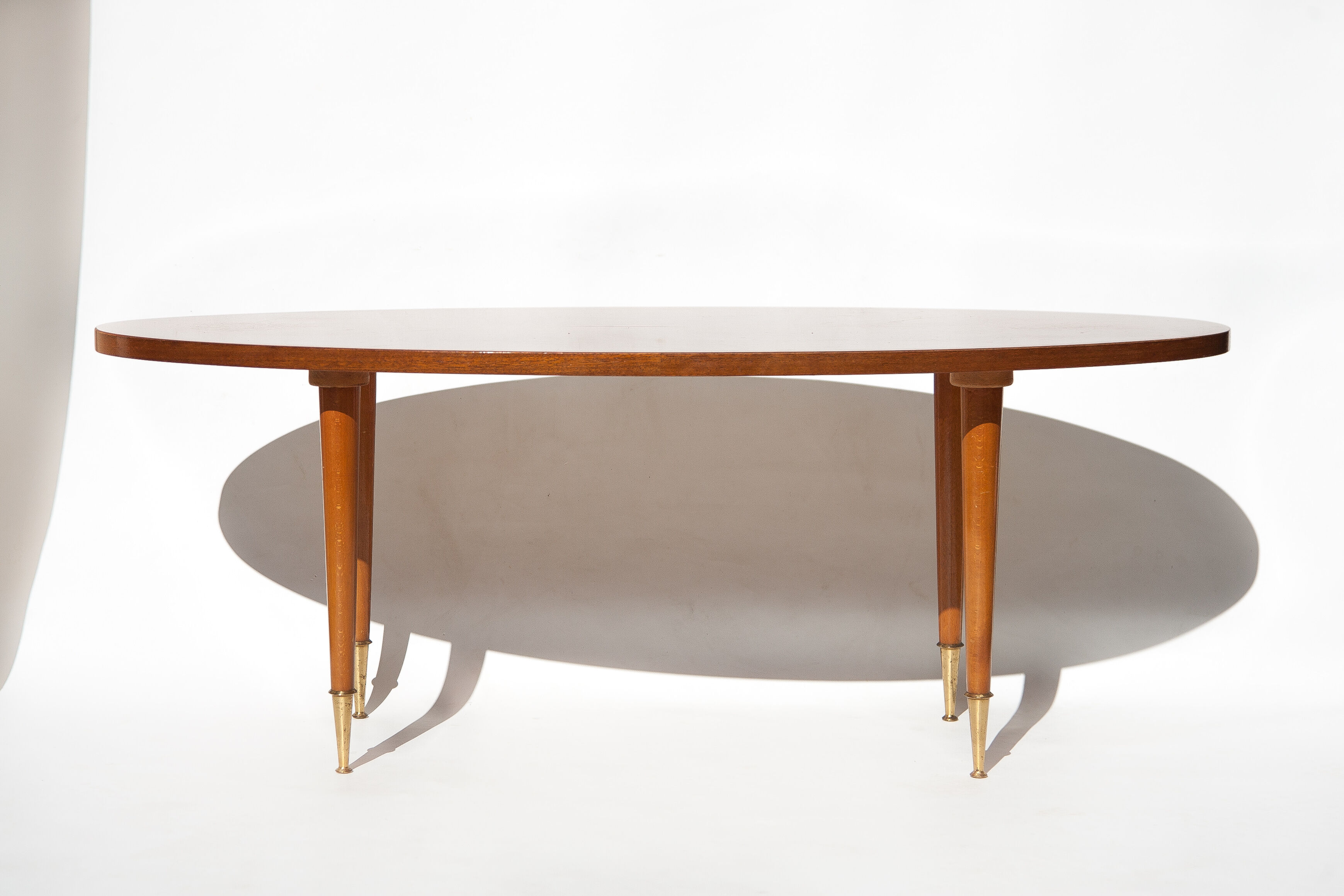 Table vintage, wood table, coffee table, coffee table, table oval, table feet compass, interior decorating, home décor, 60's