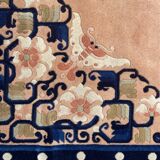 Tapis vintage chinois pékin fait main 184x276 cm