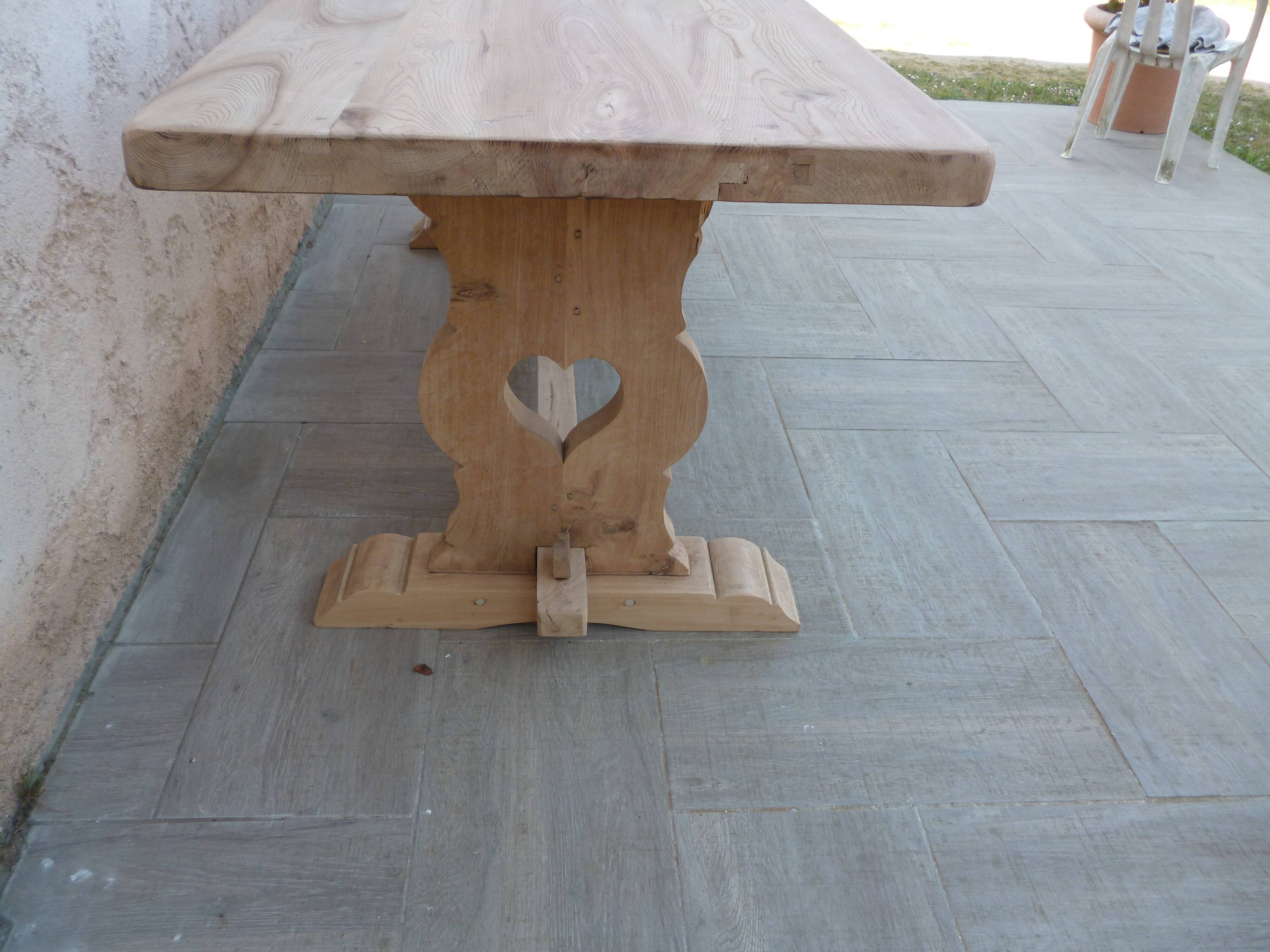 Monastery table in solid oak