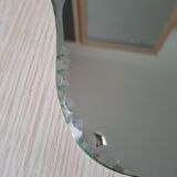 Beveled hand mirror