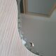Beveled hand mirror