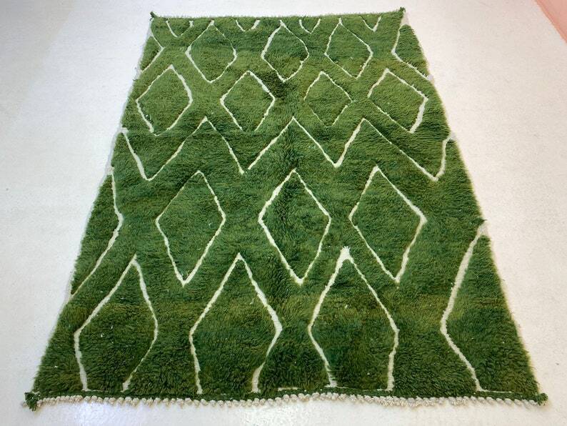 Tapis marocain fait main traditionnelle 250cmx150cm