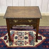 19th century English oak side table