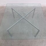 Glass 'Barcelona' coffee table by Mies Van Der Rohe for Knoll, 1929