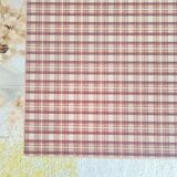 Rattan coffee table with tartan top