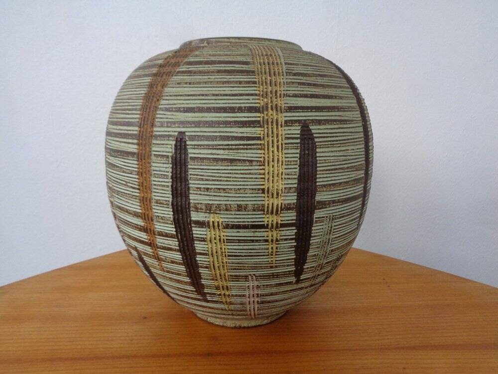 Large German ceramic floor vase, 1960s